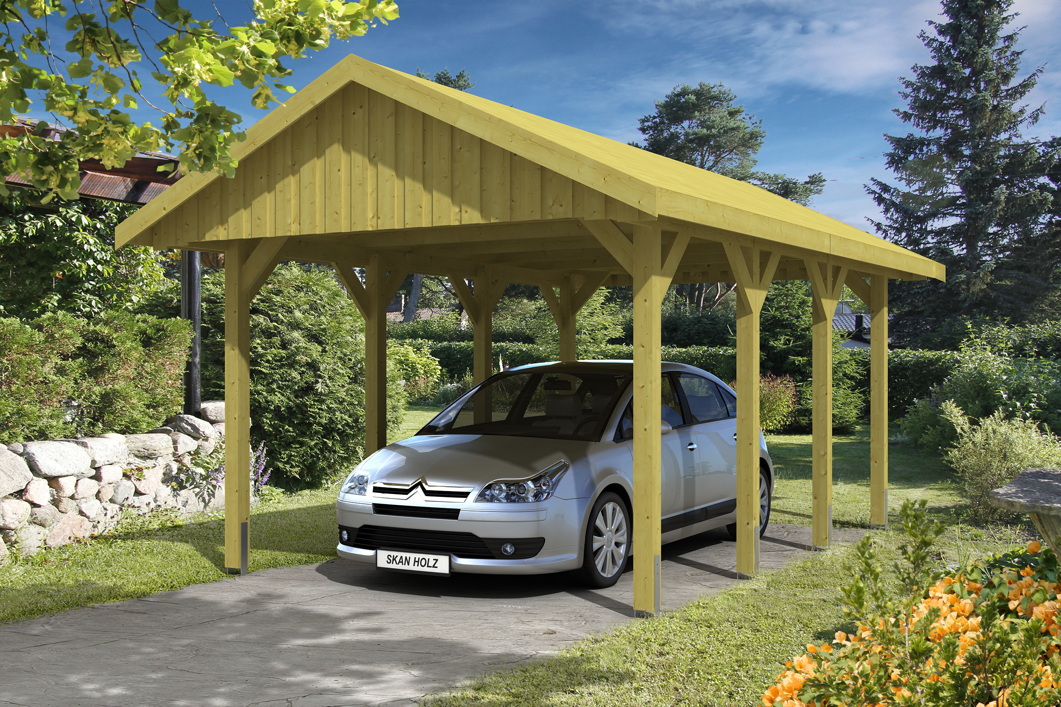 Holz Carport SKANHOLZ Sauerland Einzelcarport Mit