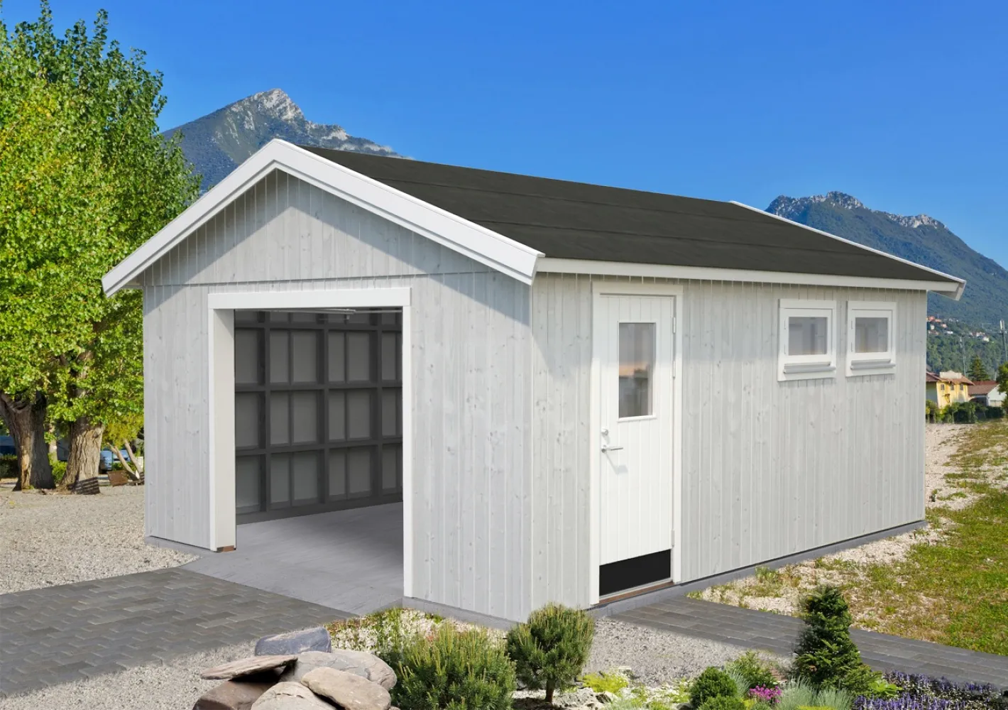PALMAKO Holz-Garage im aus 448x548cm von Shop Tor günstig | 21,5 Holz kaufen Garagen ohne Andre 18mm m²