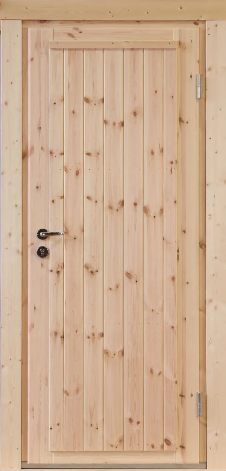 Gartenhaus Holz Einzel-Tr Erik fr Wandstrke 70mm