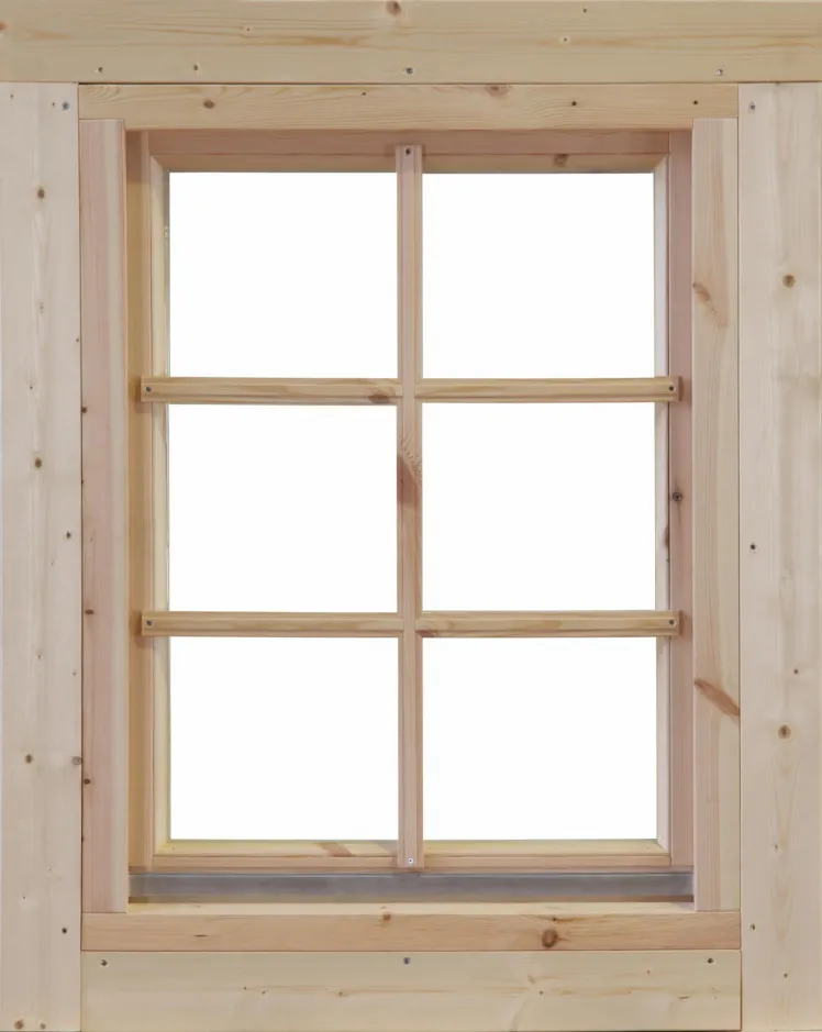 Einzel-Fenster Marit 28 ISO 28mm Holzfenster Gartenhausfenster Einbaufenster